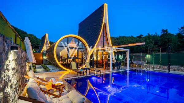 Villa Vitus Wood 1, Muğla Fethiye Bölgesinde 3 Kişilik Villa